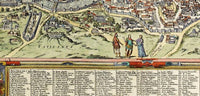 Old Map of Rome Italy 1580 Vintage Map of Rome | Vintage Map Wall Art Print