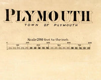 Old Map Plymouth Massachusetts 1897 Vintage Map | Vintage Map Wall Art Print