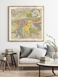 Old Map of Prague 1910 Czech Republic Vintage Map | Vintage Map Wall Art Print