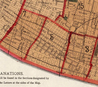 Old map of Saint Louis City 1882 Vintage Map | Vintage Map Wall Art Print