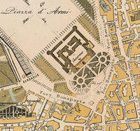 Old Map of Milan Milano 1871  Italy  | Vintage Map Wall Art Print