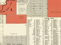 Old map of Wichita Falls Texas 1940 Vintage Map | Vintage Map Wall Art Print