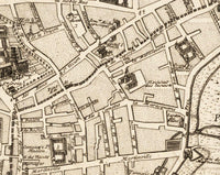 Old Map of Rouen  France City Plan 1740 Vintage Map | Vintage Map Wall Art Print