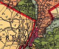 Old Map of New York State 1896  | Vintage Map Wall Art Print