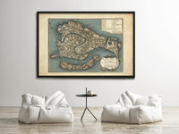 Old Map of Venice Italy 1764 Vintage Map | Vintage Map Wall Art Print