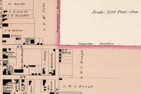 Old Map of Leesburg Virginia 1878 Vintage Map | Vintage Map Wall Art Print