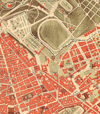 Old Map of Rome Italy 1910 (4 pieces)  | Vintage Map Wall Art Print