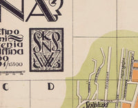 Old Map of Vilnius Lithuania 1930 Vintage Map  | Vintage Map Wall Art Print