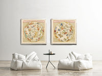 Old Planisphere Celeste meridional and septentrional 1775 Vintage Map | Vintage Map Wall Art Print | Large Poster Print