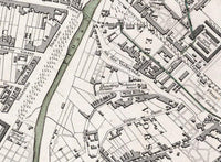 Old Map of Dresden Germany 1833 Vintage Map | Vintage Map Wall Art Print