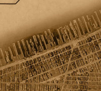 New York Vintage Aerial Photography 1921 Vintage Map | Vintage Map Wall Art Print