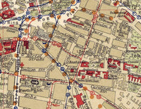 Old Map of Leipzig 1925 Germany Vintage Map of Leipzig | Vintage Map Wall Art Print