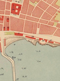 Old Map of Santa Cruz Tenerife Canary Islands 1880 Vintage Map | Vintage Map Wall Art Print