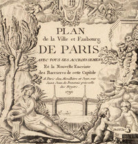 Old Map of Paris 1790 France Vintage Map | Vintage Map Wall Art Print