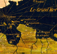 Old Map of France 1576  | Vintage Map Wall Art Print