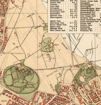 Old Map of Oslo Norway 1901 Vintage Map Oslo | Vintage Map Wall Art Print