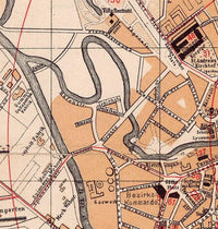 Old Map of Hanover Germany 1890 Hannover  | Vintage Map Wall Art Print