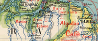 Old Map Brasil 1929 Mapa do Brasil Vintage Map | Vintage Map Wall Art Print