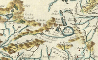Old Map of Tibet 1747 Vintage Map of Tibet | Vintage Map Wall Art Print
