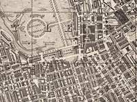 Old Map of London 1851 Vintage Map of London | Vintage Map Wall Art Print