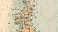 Old Map of Greenland Groenland 1937 Vintage map  | Vintage Map Wall Art Print