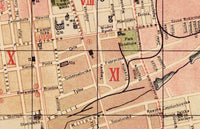 Old Map of Lodz Poland 1927 Vintage Map | Vintage Map Wall Art Print