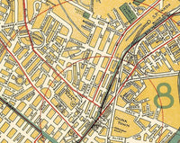 Old Map of Los Angeles 1897 Vintage Map od Los Angeles City | Vintage Map Wall Art Print