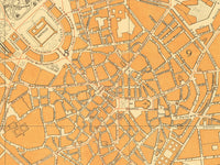 Old Map of Milan Milano 1906 Italy Vintage Map | Vintage Map Wall Art Print