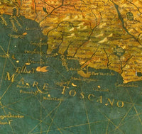 Old Map of Italy 1578  | Vintage Map Wall Art Print