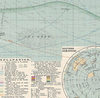 Great Vintage World Map in 1897  | World Map Gift World Map Print | Vintage World Map | World Map Wall Art | Large Map Print