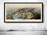 Vintage Map of Panama Canal Zone 1912 | Vintage Map Wall Art Print