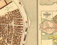 Old Map of Stockholm Lundgren Sweden 1885 Vintage Map | Vintage Map Wall Art Print