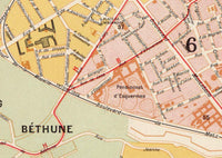 Old Map of Lille France Vintage Map | Vintage Map Wall Art Print