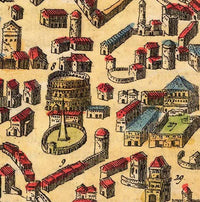 Old Map of Rome Italy 1627 Vintage Map of Rome | Vintage Map Wall Art Print