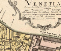 Old Map of Venice 1729 Vintage Map  | Vintage Map Wall Art Print