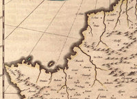 Old Map of Cyprus 1650 Vintage Map  | Vintage Map Wall Art Print