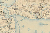 Old Map of Java and Madura Islands Indonesia 1878 Vintage Map | Vintage Map Wall Art Print