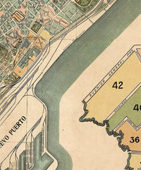 Old map of Buenos Aires Argentina 1920 Vintage Map of Buenos Aires | Vintage Map Wall Art Print