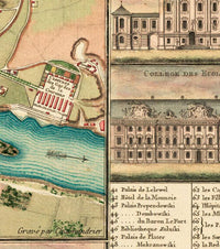 Old Map of Warsaw 1772 Poland Vintage Map | Vintage Map Wall Art Print