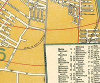 Old Map of Los Angeles 1897 Vintage Map od Los Angeles City | Vintage Map Wall Art Print