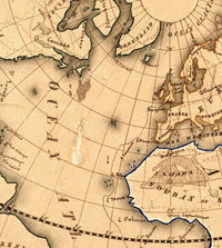 Old Map of the World 1839 Old Map of the World  | World Map Gift World Map Print | Vintage World Map | World Map Wall Art | Large Map Print