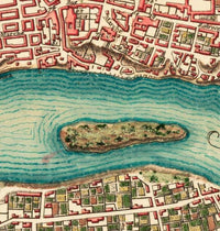 Old Map of Warsaw 1772 Poland Vintage Map | Vintage Map Wall Art Print