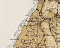 Old Map of Taiwan Vintage Map of Taiwan | Vintage Map Wall Art Print