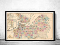 Old Map of Ottawa Canada 1888 Vintage Map | Vintage Map Wall Art Print