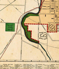Old Map of Fort Wayne Indiana 1919 Vintage Map | Vintage Map Wall Art Print