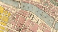 Old Map of Lyon  France 1821  | Vintage Map Wall Art Print