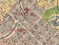 Old Map of Taichung Taiwan Vintage Map | Vintage Map Wall Art Print