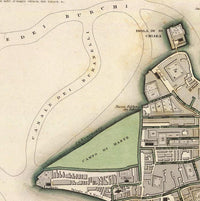 Old Map of Venice 1838 Vintage Map  | Vintage Map Wall Art Print