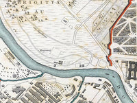 Old Map of Vienna Wien with gravures Austria 1833 Vintage  | Vintage Map Wall Art Print