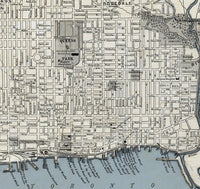 Old Map of Toronto Canada 1903 Vintage Map Toronto | Vintage Map Wall Art Print